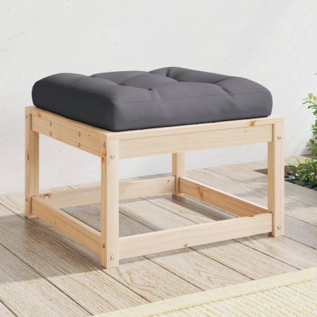 Garden stool with solid pine wood cushion by , Outdoor sofas - Ref: Foro24-844699, Price: 50,99 €, Discount: %