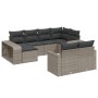 10-teiliges Gartensofa-Set mit grauen synthetischen Rattankissen von , Gartensets - Ref: Foro24-3228900, Preis: 583,69 €, Rab...