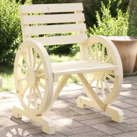 Solid fir wood garden chair 58x58x78.5 cm by , Garden chairs - Ref: Foro24-365099, Price: 87,99 €, Discount: %