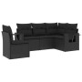 Set de muebles de jardín 5 pzas y cojines ratán sintético negro de , Conjuntos de jardín - Ref: Foro24-3220164, Precio: 341,3...