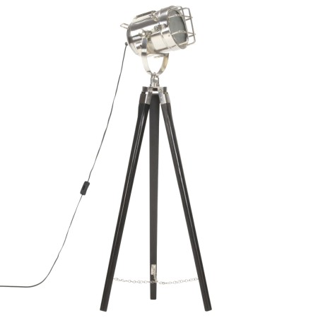 Floor lamp with tripod solid black mango wood 97 cm by vidaXL, Lamps - Ref: Foro24-286110, Price: 100,02 €, Discount: %