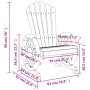 Adirondack Gartensessel 2 Stück aus massivem Tannenholz von , Gartenstühle - Ref: Foro24-365092, Preis: 233,99 €, Rabatt: %