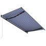 Blue and white automatic retractable awning 500x300 cm by , Awnings - Ref: Foro24-3055268, Price: 465,51 €, Discount: %