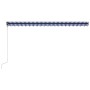 Blue and white automatic retractable awning 500x300 cm by , Awnings - Ref: Foro24-3055268, Price: 465,51 €, Discount: %