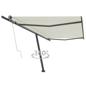 Toldo de pie automático crema 500x300 cm de , Toldos - Ref: Foro24-3069787, Precio: 631,40 €, Descuento: %