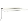 Cream automatic standing awning 500x300 cm by , Awnings - Ref: Foro24-3069787, Price: 601,52 €, Discount: %