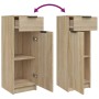 Set de muebles de baño 3 pzas madera contrachapada roble sonoma de , Muebles de baño - Ref: Foro24-3115870, Precio: 180,97 €,...