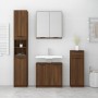 Set de muebles de baño 4 pzas madera contrachapada marrón roble de , Muebles de baño - Ref: Foro24-3115891, Precio: 259,16 €,...