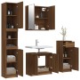 Bathroom furniture set 4 pieces oak brown plywood by , Bathroom furniture - Ref: Foro24-3115891, Price: 268,74 €, Discount: %