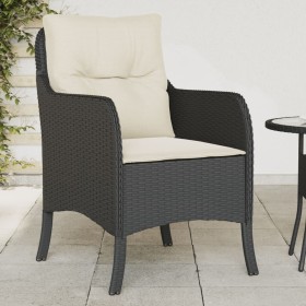 Garden armchairs with cushions 2 pcs black synthetic rattan by , Garden chairs - Ref: Foro24-365144, Price: 173,67 €, Discoun...