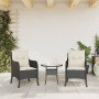 Garden armchairs with cushions 2 pcs black synthetic rattan by , Garden chairs - Ref: Foro24-365144, Price: 173,67 €, Discoun...