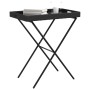 Black synthetic rattan folding tray table 65x40x75 cm by , Garden tables - Ref: Foro24-365127, Price: 45,56 €, Discount: %