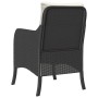 Garden armchairs with cushions 2 pcs black synthetic rattan by , Garden chairs - Ref: Foro24-365144, Price: 173,67 €, Discoun...