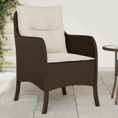 Garden chairs with cushions 2 units brown synthetic rattan by , Garden chairs - Ref: Foro24-365146, Price: 188,99 €, Discount: %