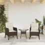 Garden chairs with cushions 2 units brown synthetic rattan by , Garden chairs - Ref: Foro24-365146, Price: 188,99 €, Discount: %