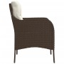 Garden chairs with cushions 2 units brown synthetic rattan by , Garden chairs - Ref: Foro24-365146, Price: 188,99 €, Discount: %