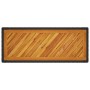 Mesa auxiliar jardín tapa madera ratán PE negro 100x40x75 cm de , Mesas de jardín - Ref: Foro24-366306, Precio: 109,70 €, Des...