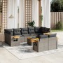 Garden sofa set 10 pieces with gray synthetic rattan cushions by , Garden sets - Ref: Foro24-3227159, Price: 644,98 €, Discou...