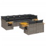 Set mit 10 Gartensofas mit Kissen synthetisches Rattangrau von , Gartensets - Ref: Foro24-3227159, Preis: 660,50 €, Rabatt: %