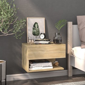 Wall-mounted bedside table in Sonoma oak by vidaXL, Nightstands - Ref: Foro24-810959, Price: 38,64 €, Discount: %