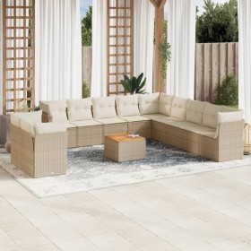 Garden sofa set 12 pieces and brown synthetic rattan cushions by , Garden sets - Ref: Foro24-3256058, Price: 1,00 €, Discount: %