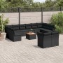 Garden sofa set with 13-piece black synthetic rattan cushions by , Garden sets - Ref: Foro24-3256244, Price: 847,11 €, Discou...