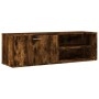 Engineered wood TV stand in smoked oak, 120x34x37 cm by , TV Furniture - Ref: Foro24-833548, Price: 51,46 €, Discount: %