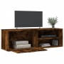 Holzwerkstoff TV-Möbel Räuchereiche 120x34x37 cm von , TV-Möbel - Ref: Foro24-833548, Preis: 51,46 €, Rabatt: %