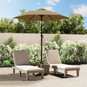 Aluminum taupe gray umbrella 200x224 cm by vidaXL, Umbrellas - Ref: Foro24-47207, Price: 44,66 €, Discount: %