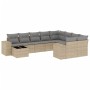 Set Gartensofas mit beigen Kissen 10 Stück synthetisches Rattan von , Gartensets - Ref: Foro24-3255396, Preis: 773,30 €, Raba...