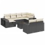 Set mit 11 Stück Gartensofas und Kissen synthetisches Rattan schwarz von , Gartensets - Ref: Foro24-3266246, Preis: 629,91 €,...