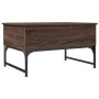 Mesa de centro madera ingeniería metal marrón roble 70x50x40 cm de , Mesas de centro - Ref: Foro24-845375, Precio: 61,41 €, D...