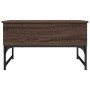 Mesa de centro madera ingeniería metal marrón roble 70x50x40 cm de , Mesas de centro - Ref: Foro24-845375, Precio: 61,41 €, D...