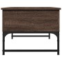 Mesa de centro madera ingeniería metal marrón roble 70x50x40 cm de , Mesas de centro - Ref: Foro24-845375, Precio: 61,41 €, D...