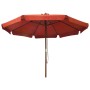 Garden umbrella with terracotta wooden pole 330 cm by vidaXL, Umbrellas - Ref: Foro24-47217, Price: 116,99 €, Discount: %