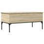 Mesa de centro madera ingeniería metal roble Sonoma 100x50x45cm de , Mesas de centro - Ref: Foro24-845412, Precio: 62,09 €, D...