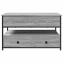 Engineered wood and gray Sonoma metal coffee table 85x50x50 cm by , Coffee table - Ref: Foro24-845389, Price: 113,07 €, Disco...