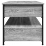 Engineered wood and gray Sonoma metal coffee table 85x50x50 cm by , Coffee table - Ref: Foro24-845389, Price: 113,07 €, Disco...