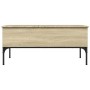 Mesa de centro madera ingeniería metal roble Sonoma 100x50x45cm de , Mesas de centro - Ref: Foro24-845412, Precio: 62,09 €, D...