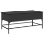 Mesa de centro madera de ingeniería y metal negro 100x50x45 cm de , Mesas de centro - Ref: Foro24-845396, Precio: 66,01 €, De...