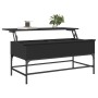 Mesa de centro madera de ingeniería y metal negro 100x50x45 cm de , Mesas de centro - Ref: Foro24-845396, Precio: 66,01 €, De...