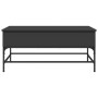 Mesa de centro madera de ingeniería y metal negro 100x50x45 cm de , Mesas de centro - Ref: Foro24-845396, Precio: 66,01 €, De...