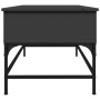 Mesa de centro madera de ingeniería y metal negro 100x50x45 cm de , Mesas de centro - Ref: Foro24-845396, Precio: 66,01 €, De...