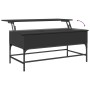 Mesa de centro madera de ingeniería y metal negro 100x50x45 cm de , Mesas de centro - Ref: Foro24-845396, Precio: 66,01 €, De...