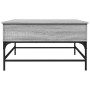 Engineered wood and gray Sonoma metal coffee table 80x80x45 cm by , Coffee table - Ref: Foro24-845404, Price: 80,99 €, Discou...