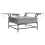 Engineered wood and gray Sonoma metal coffee table 80x80x45 cm by , Coffee table - Ref: Foro24-845404, Price: 80,99 €, Discou...