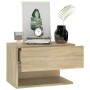 Wall-mounted bedside table in Sonoma oak by vidaXL, Nightstands - Ref: Foro24-810959, Price: 38,64 €, Discount: %