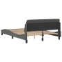 Bed frame with dark gray fabric headboard 120x200 cm by , Beds and slatted bases - Ref: Foro24-373146, Price: 135,28 €, Disco...