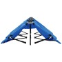 Blue steel folding double lounger by vidaXL, Loungers - Ref: Foro24-47759, Price: 110,99 €, Discount: %