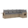 Set Gartensofas mit Kissen 5 Stück synthetisches Rattan beige von , Gartensets - Ref: Foro24-3220128, Preis: 362,59 €, Rabatt: %